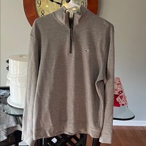 Vineyard Vines Men's Gray Zip-Up Sweater